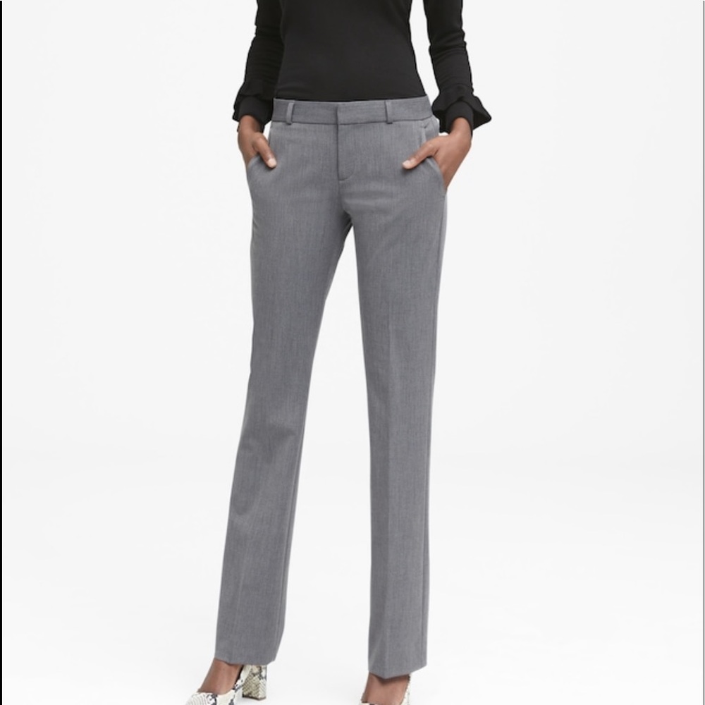 Petite Logan Trouser-Fit Heathered Pant